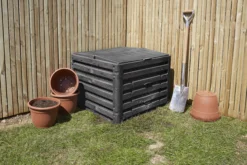 Verve Wood Effect Composter 400L -Garden Outdoor Store verve wood effect composter 400l5063022039118 01i