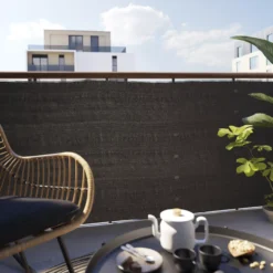 Woven Breeze Grey High-density Polyethylene (HDPE) & Woven Fibre Garden Screen (H)1m (W)3m 11 Woven Breeze Grey High-density Polyethylene (HDPE) & Woven Fibre Garden Screen (H)1m (W)3m -Garden Outdoor Store woven breeze grey high density polyethylene hdpe woven fibre garden screen h 1m w 3m5059340672359 01i scaled